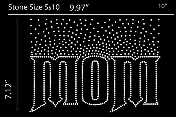 MOM Rhinestone Graphics for Print Templates