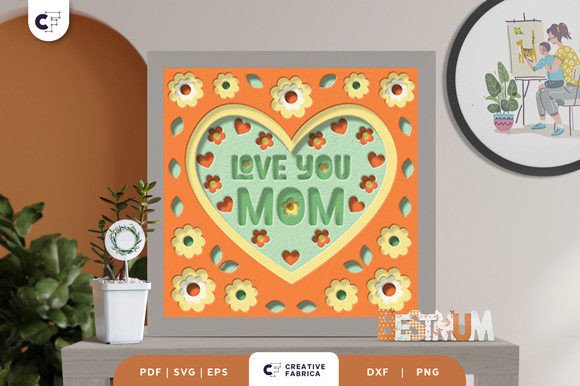 Mom's Flower Decoration 3D Shadow Box: A Holiday SVG Review