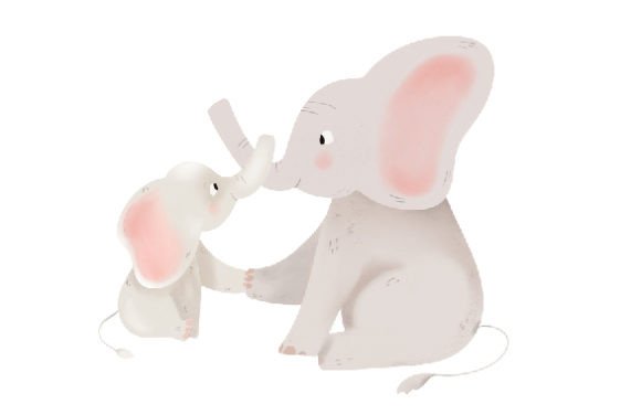 Mother's Day Crafts: Reviewing Mom and Baby Elephants