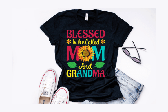 Sunflower Mom & Grandma Graphics for T-Shirt Designs