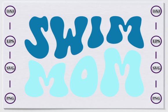 Swimming Retro Graphics for Unique T-Shirt Designs